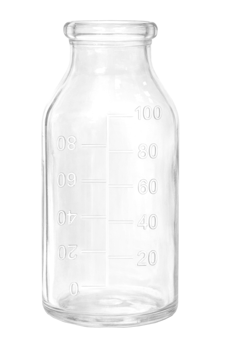 Бутылка стеклянная для крови II-100-2	